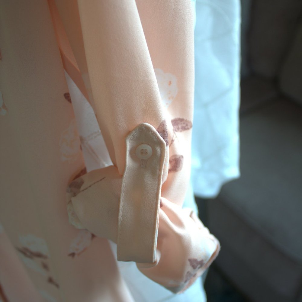 Candie's | Button Down Rose Pink Blouse - Picture 3 of 8